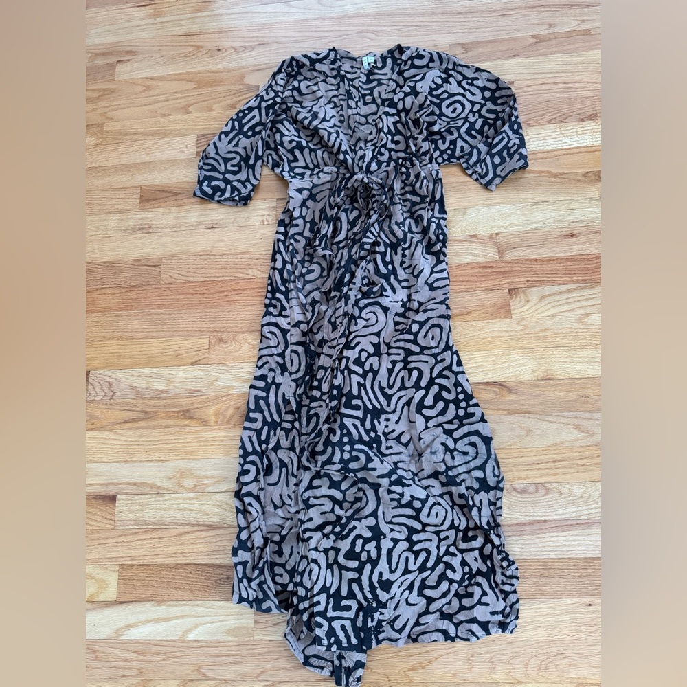 Osei Duro Letsa Wrap Dress in E-Z-Maze Sz XS - Picture 3 of 5